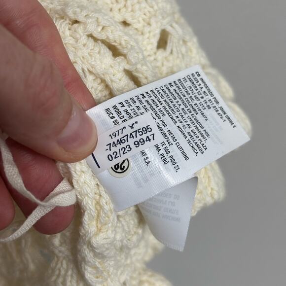 NWOT American Eagle Boho Music Festival Crochet Tie Front Cami Tank - Size S - Picture 6 of 6